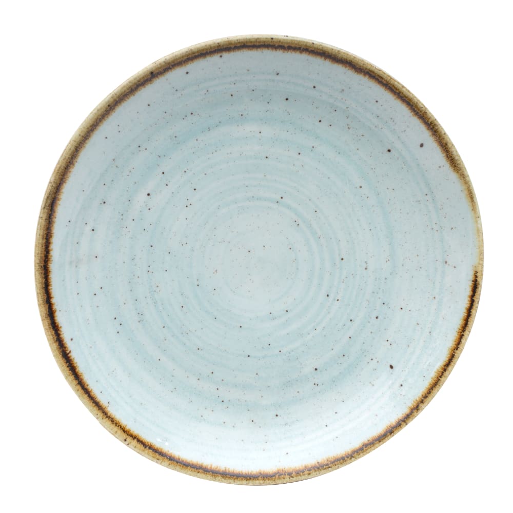 893-SDESEVP61 6 1/2" Round Stonecast Plate - Ceramic, Duck Egg Blue