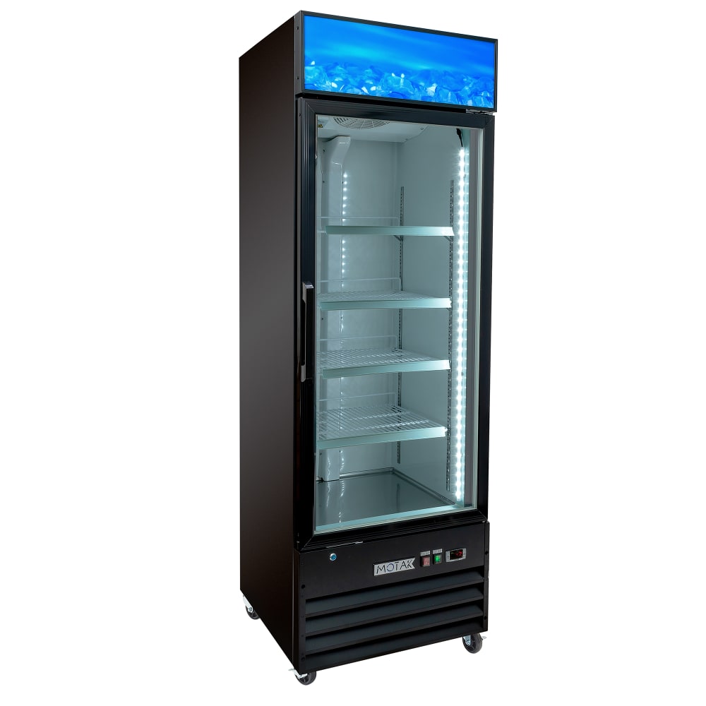 842-MGD1DF27X 27 1/8" One Section Display Freezer w/ Swing Door - Bottom Mount Compressor, B...