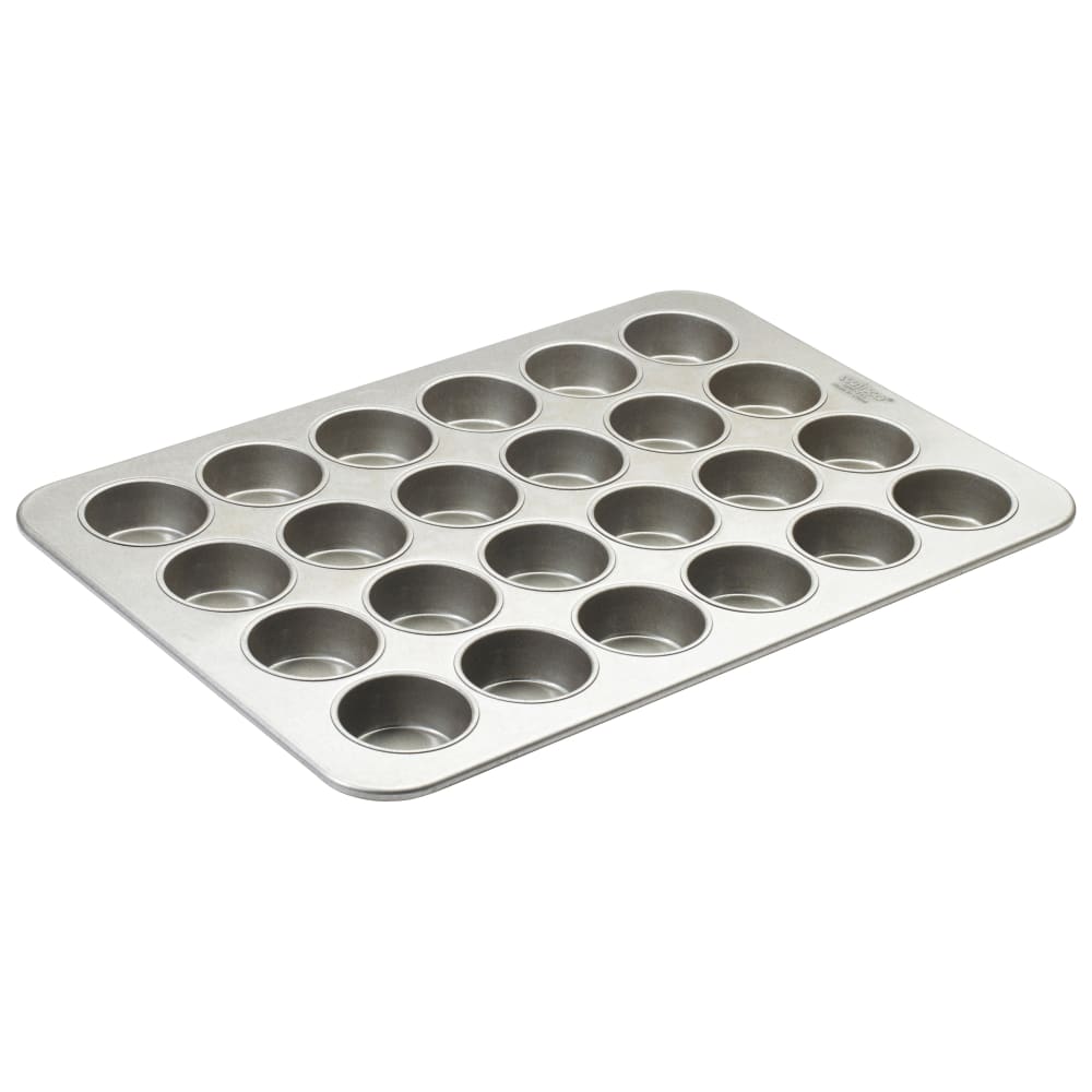 080-HMF24S 24 Compartment Jumbo Muffin Pan, Silicone Glazed Aluminized Steel