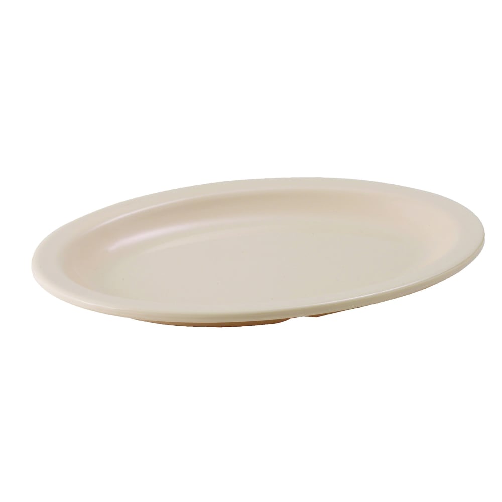 080-MMPO96 9-3/4" x 6-3/4" Oval Platter - Melamine, Tan