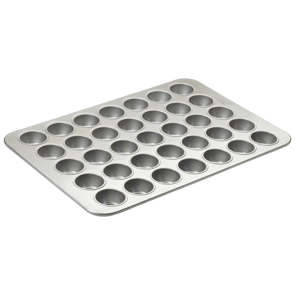 080-HMF35T 35 Compartment Cupcake Pan, Silicone Glazed Aluminized Steel