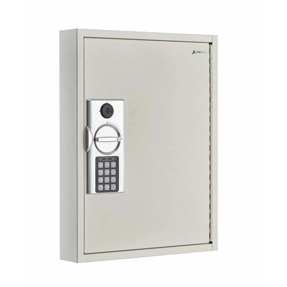 Alpine Industries ADI680-60-WHI 60 Key Cabinet w/ Digital Lock - Steel, White