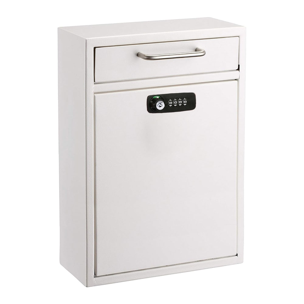874-ADI63104WHIKC Wall Mount Lock & Combination Mailbox - 11 1/4"W x 4 3/4"D x 16 1...