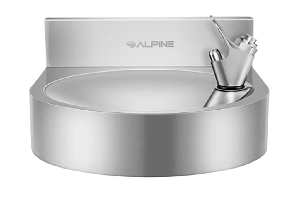874-ALP70001 Wall Mount Indoor/Outdoor Water Fountain, Stainless Steel