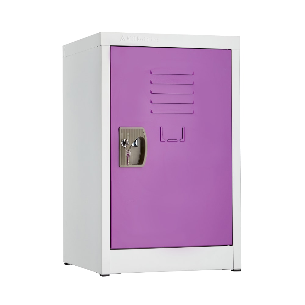 874-ADI62902PUR 1 Tier Storage Locker - 24"H x 15"W, Steel, Purple