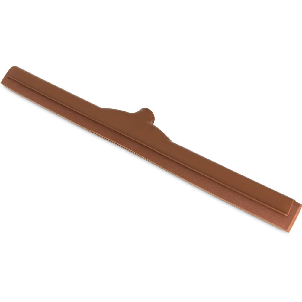 028-4156801 24" Floor Squeegee Head - Double Foam Rubber Blade, Plastic Frame, Brown