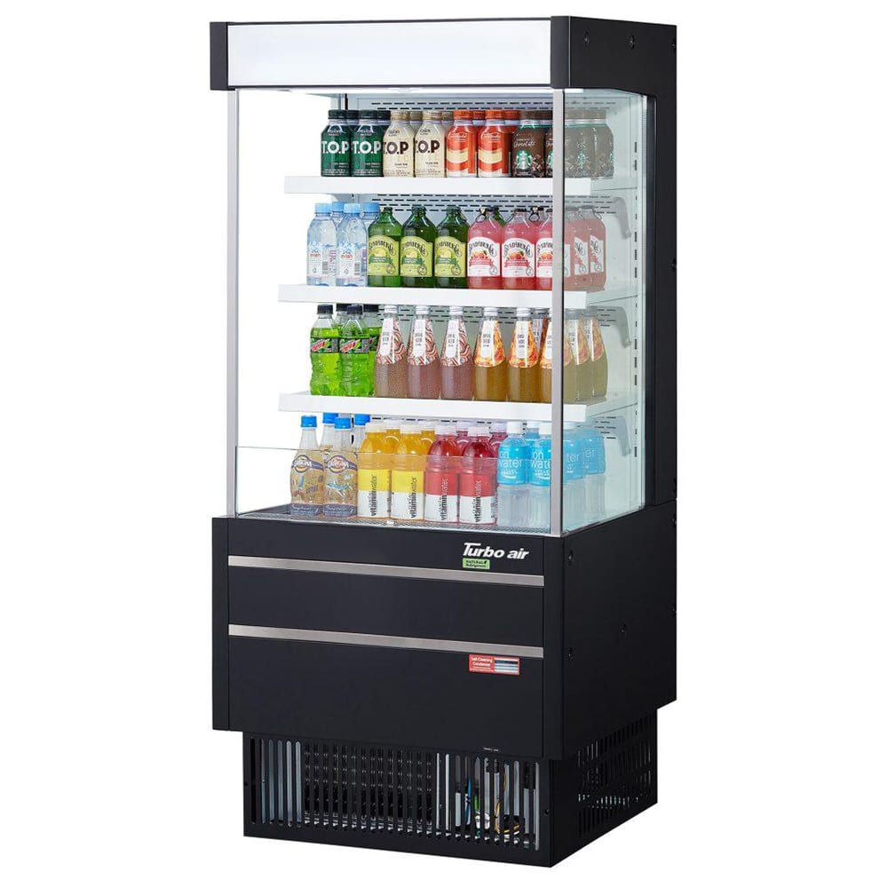 083-TOM25MSEBN 28" Vertical Open Air Cooler w/ (4) Levels, 115v