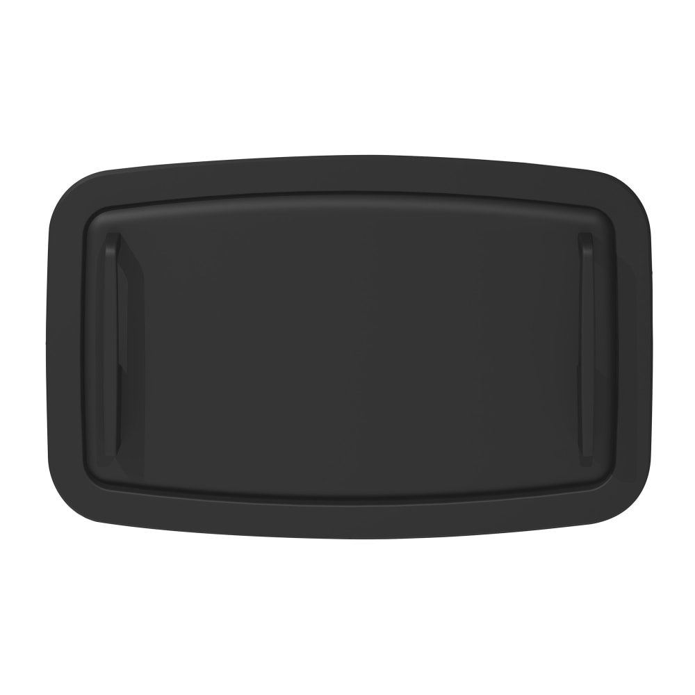 107-KB310SSREMBLK Horizontal Recessed Changing Station - Gray Plastic Bed, Matte Black Exterior