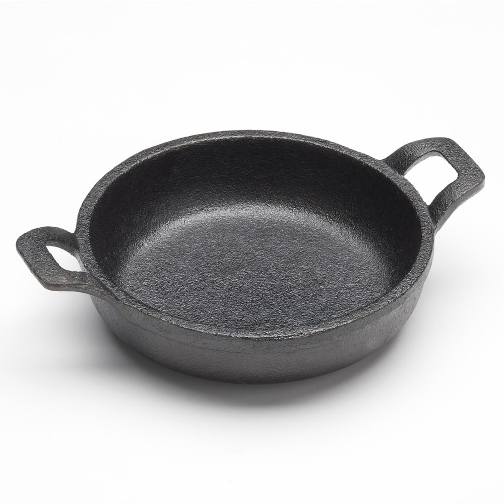 166-CIPR5125 8 1/2 oz Round Cast Iron Casserole Dish