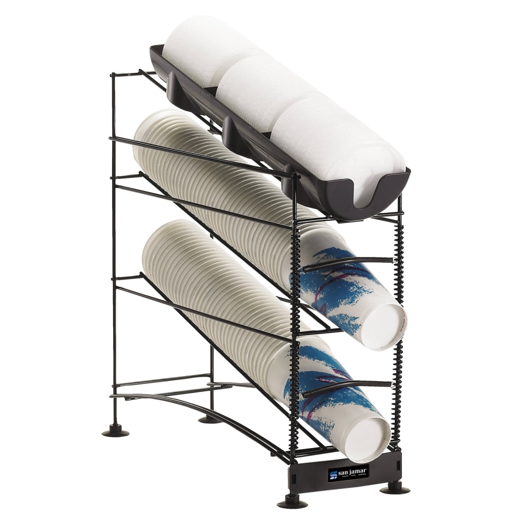 San Jamar C8503WF Cup & Lid Organizer, (5) Compartment, All San Jamar C8503WF Cup & Lid Organizer, (5) Compartment, All