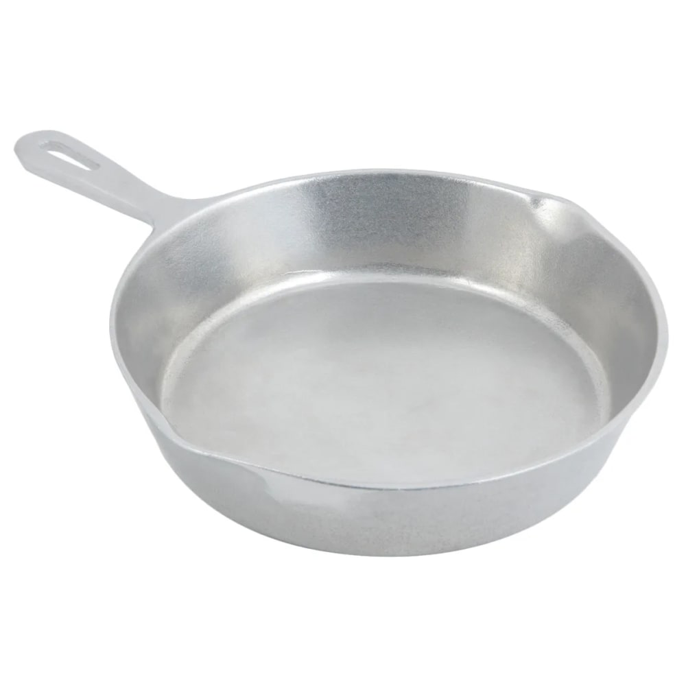 017-5026P 10 1/2" Aluminum Frying Pan w/ Solid Metal Handle, Pewter