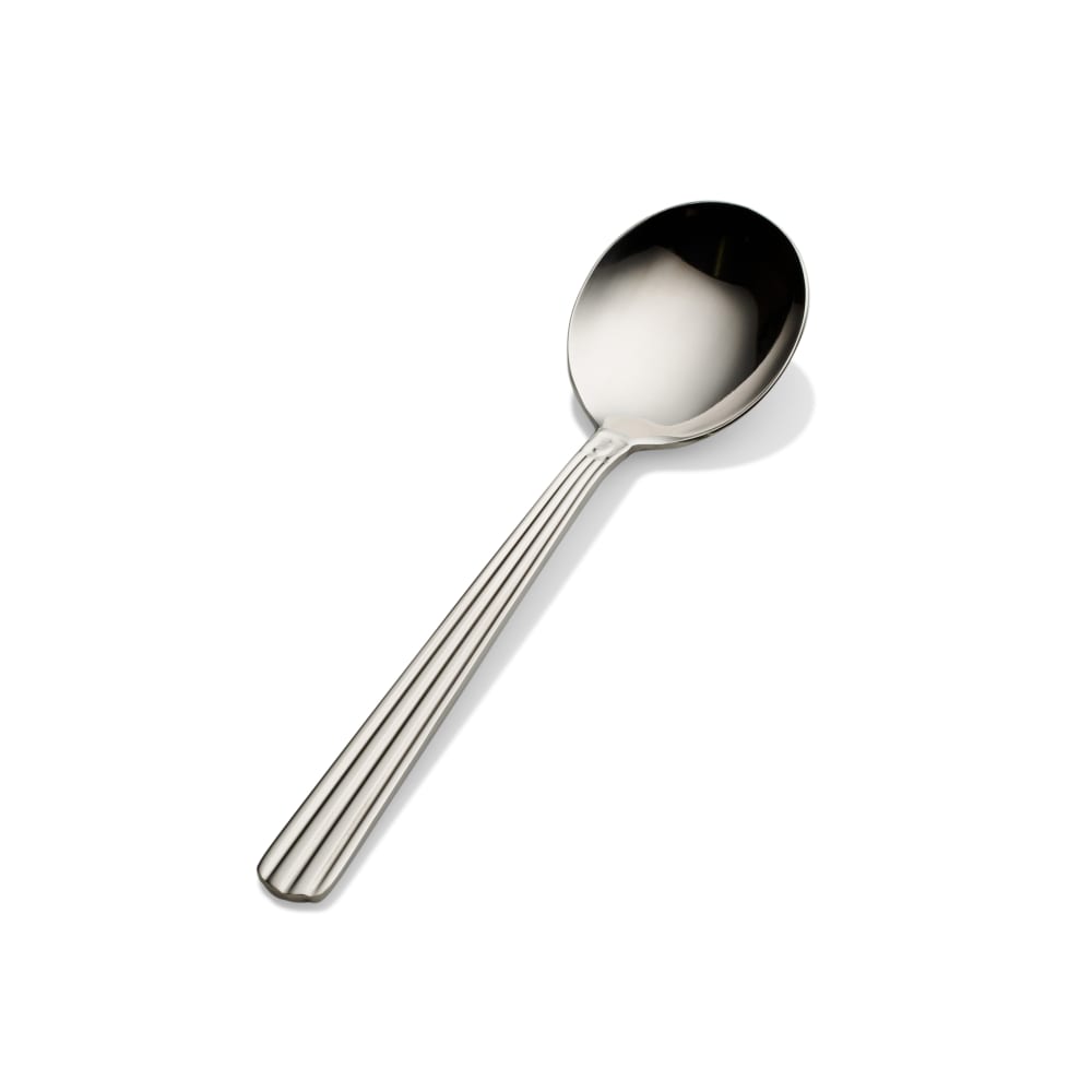 Bon Chef S1601 6.27" Bouillon Spoon with 18/8 Stainless Grade, Britany Pattern