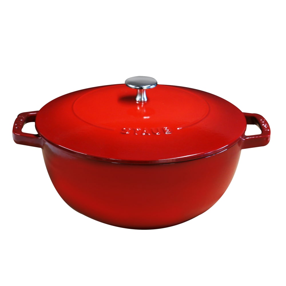 103-11732406 3 3/4 qt Enameled Cast Iron French Oven w/ Domed Lid, Cherry