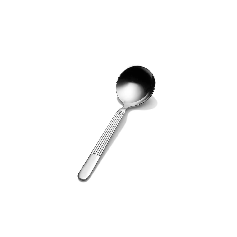 Bon Chef SBS3601 9" Bouillon Spoon with 18/0 Stainless Grade, Apollo Pattern