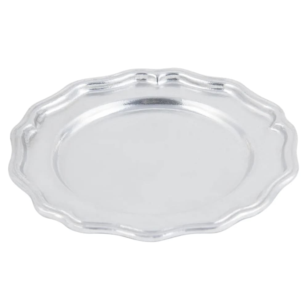017-1032P 7" Bread & Butter Plate, Aluminum/Pewter-Glo