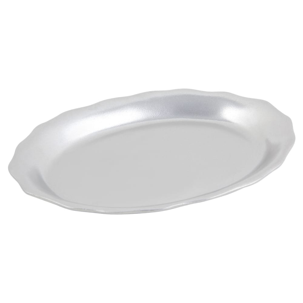 017-2005P Oval Platter - 9 1/2" x 12", Aluminum