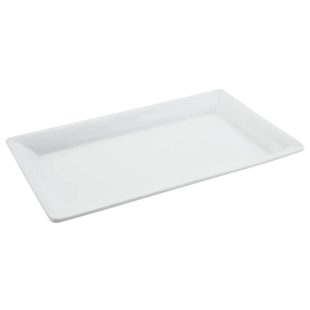 017-5057SWH Buffet Display Pan, 10 3/8 x 19 3/16", Aluminum/White