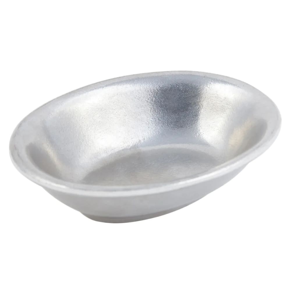 017-5029P 6 oz. Oval, Aluminum Baked Potato Server, Pewter-Glo