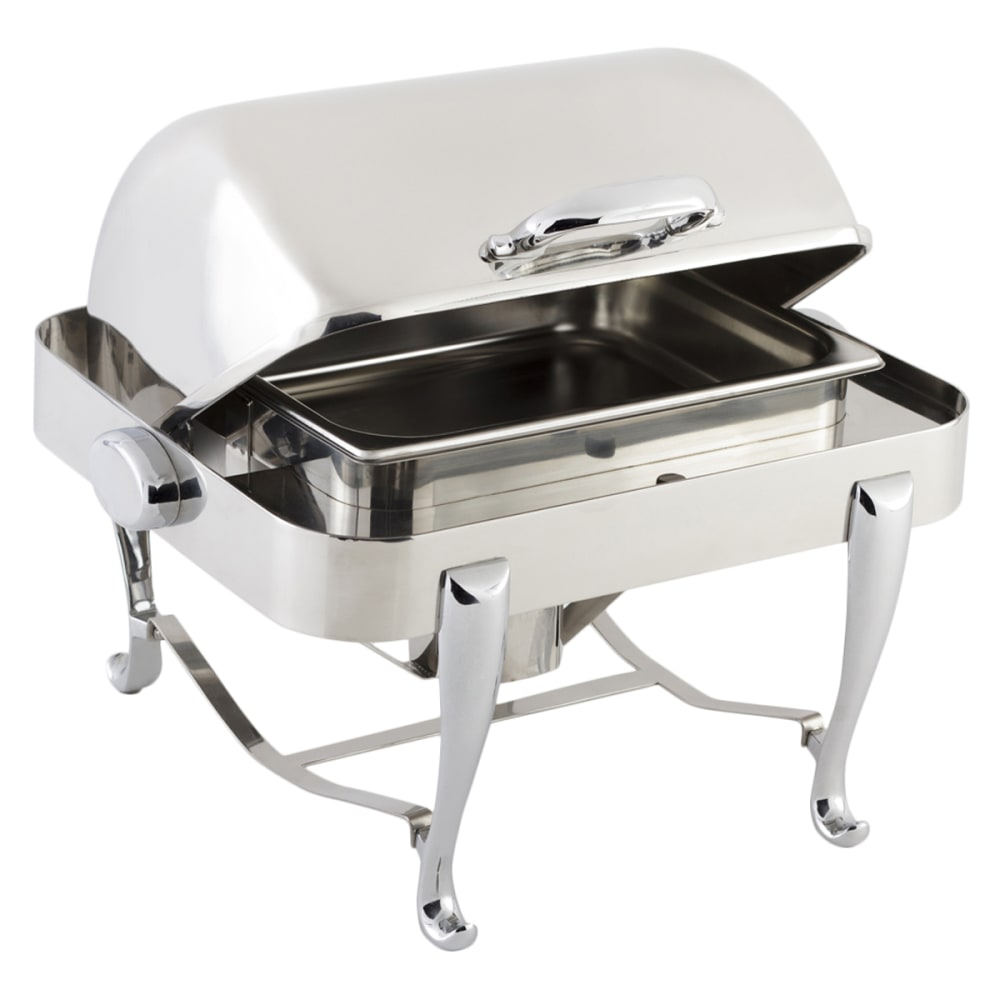 017-19150CH Half Size Chafer w/ Roll Top Lid & Chafing Fuel Heat