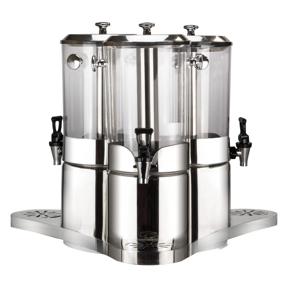 017-40507 6 gal Beverage Dispenser w/ Ice Tube - Stainless Base