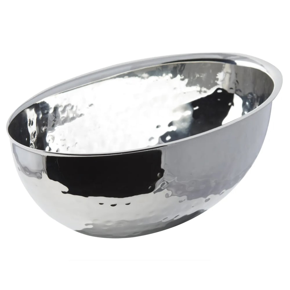 017-61213 6 4/5" Nut Bowl, Stainless w/ Hammered Finish