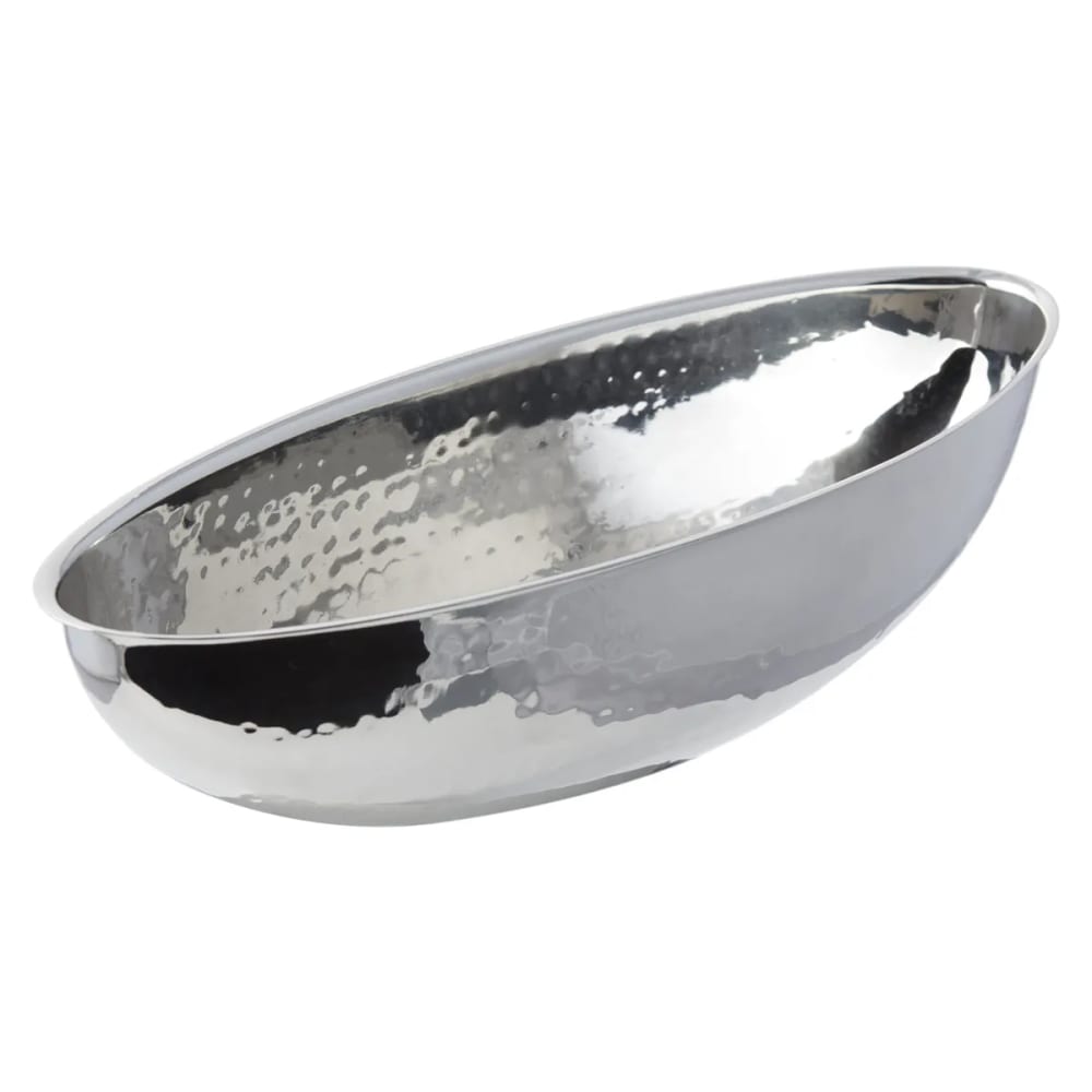 017-61215 11 1/5" Nut Bowl, Stainless w/ Hammered Finish