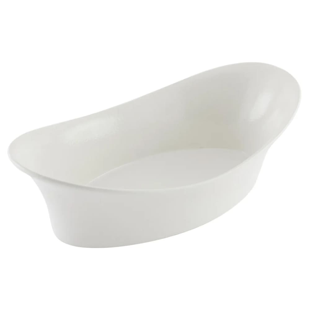017-9927SWH 10" Oval, Aluminum Rarebit, White