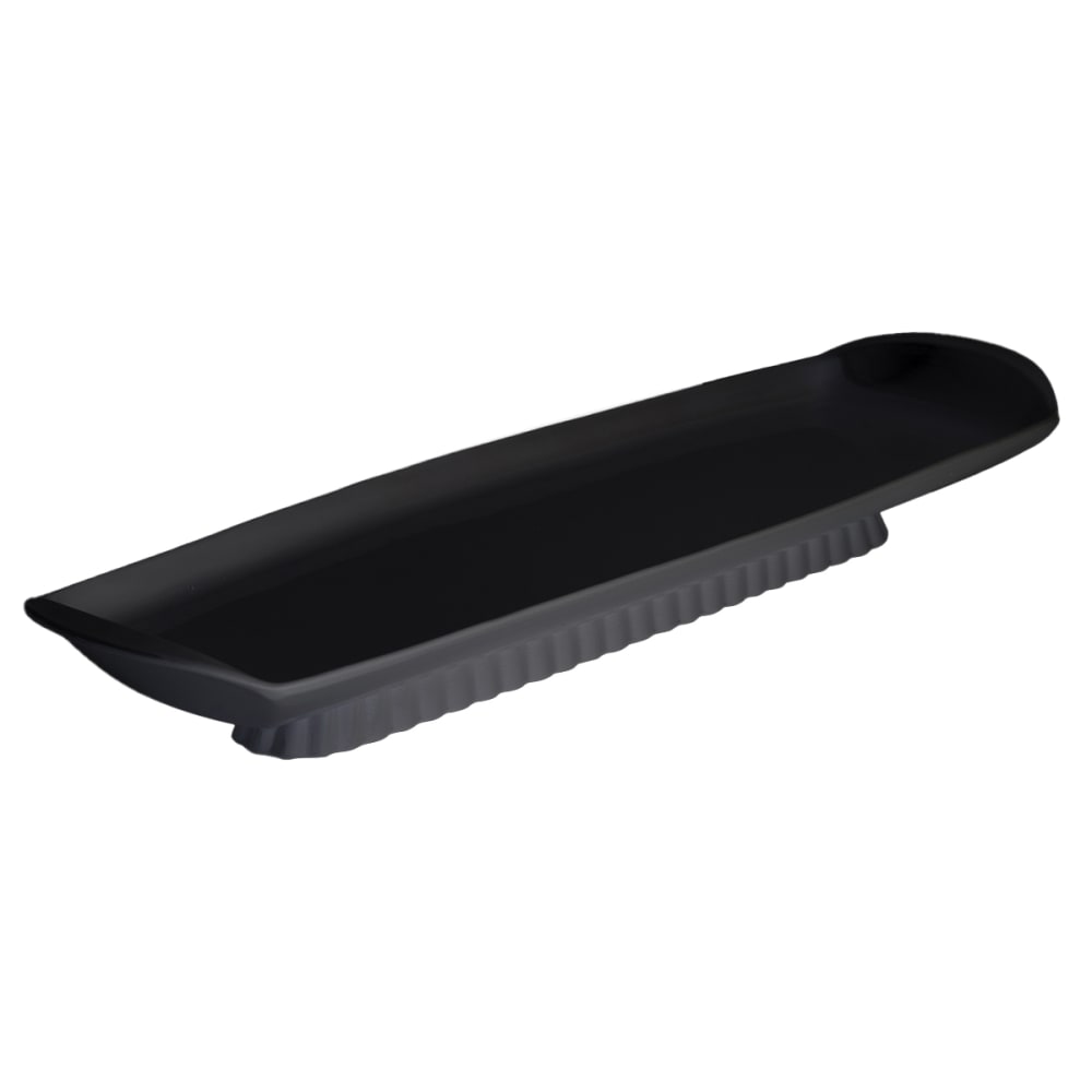 017-700389915SBLK Footed Platter, 8 5/8" x 27" x 2", Aluminum/Black