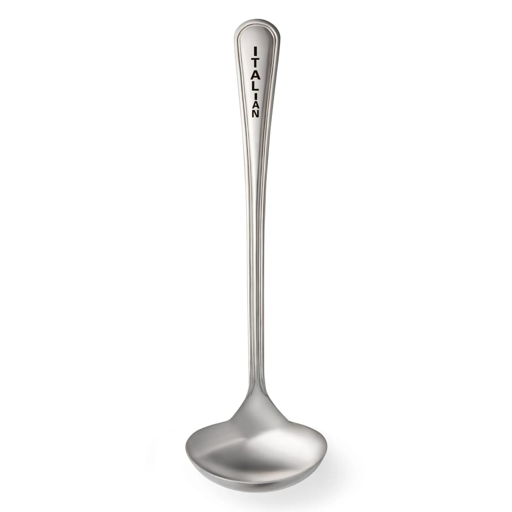 017-9404SS 1 2/5 oz Salad Dressing Ladle, ITALIAN - Stainless Steel