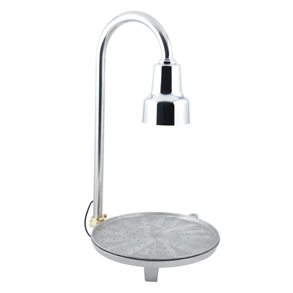 017-50112 1 Bulb Heat Lamp w/ Fixed Arm, Stainless, 120v