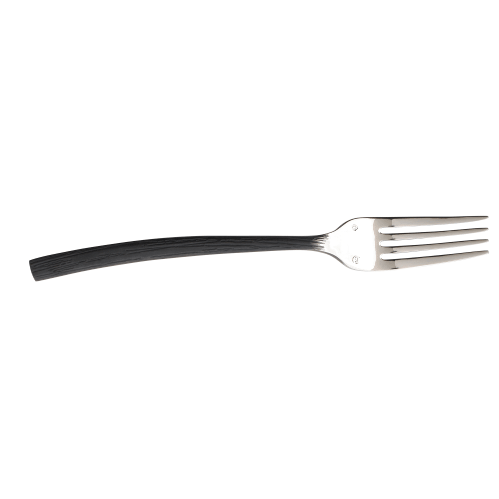 450-FMO05 7 1/4" Dessert Fork with 18/10 Stainless Grade, Black Oak Pattern