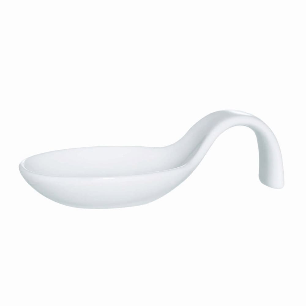 450-R0738 4 1/8" Appetizer Spoon - Porcelain, White
