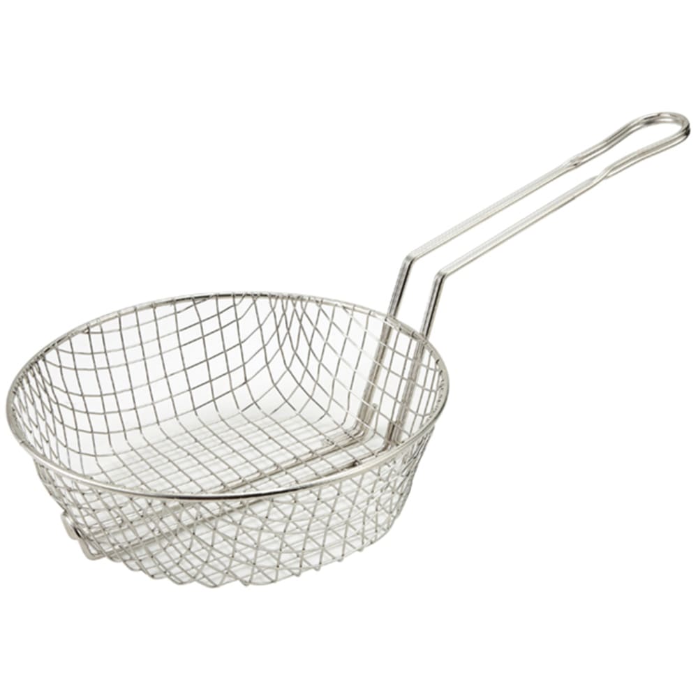 Winco MSB-08 8" Culinary Basket w/ Handle - Coarse Mesh, Steel