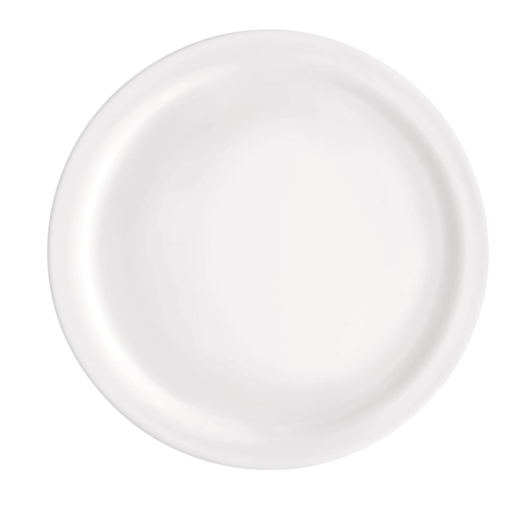 706-49205Q962 10" Round Careware Sicura Plate - Glass, White