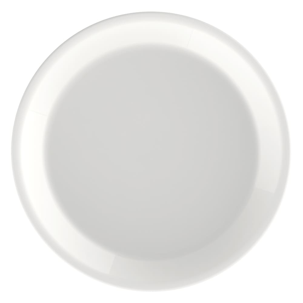 706-49205Q968 9" Round Careware Contact Plate - Glass, White
