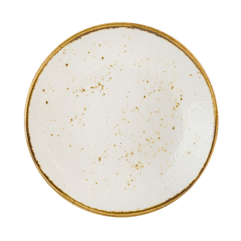 706-68A540EL789 9" Round Melamine Plate, Craft White