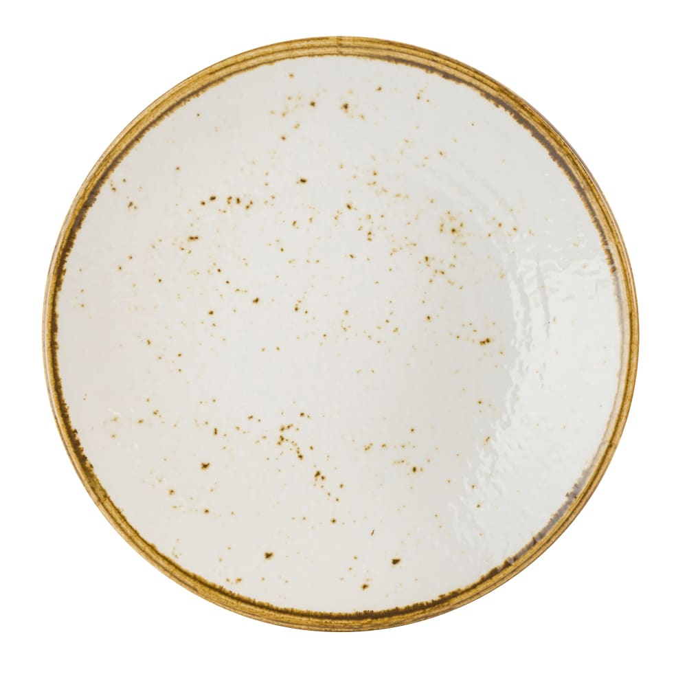 706-68A540EL043 10" Round Melamine Plate, Craft White