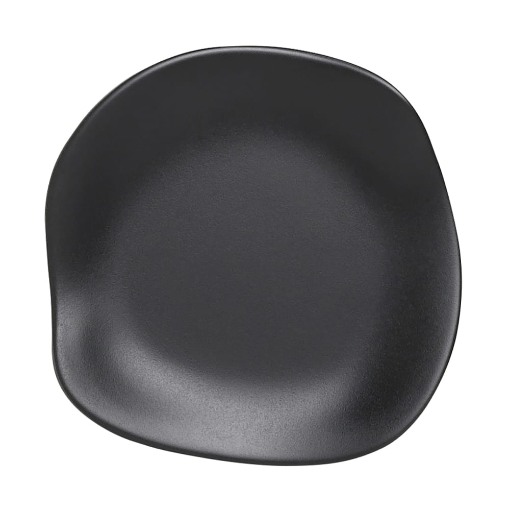 706-7000DD025 9 1/2" Round Melamine Plate, Marisol Black