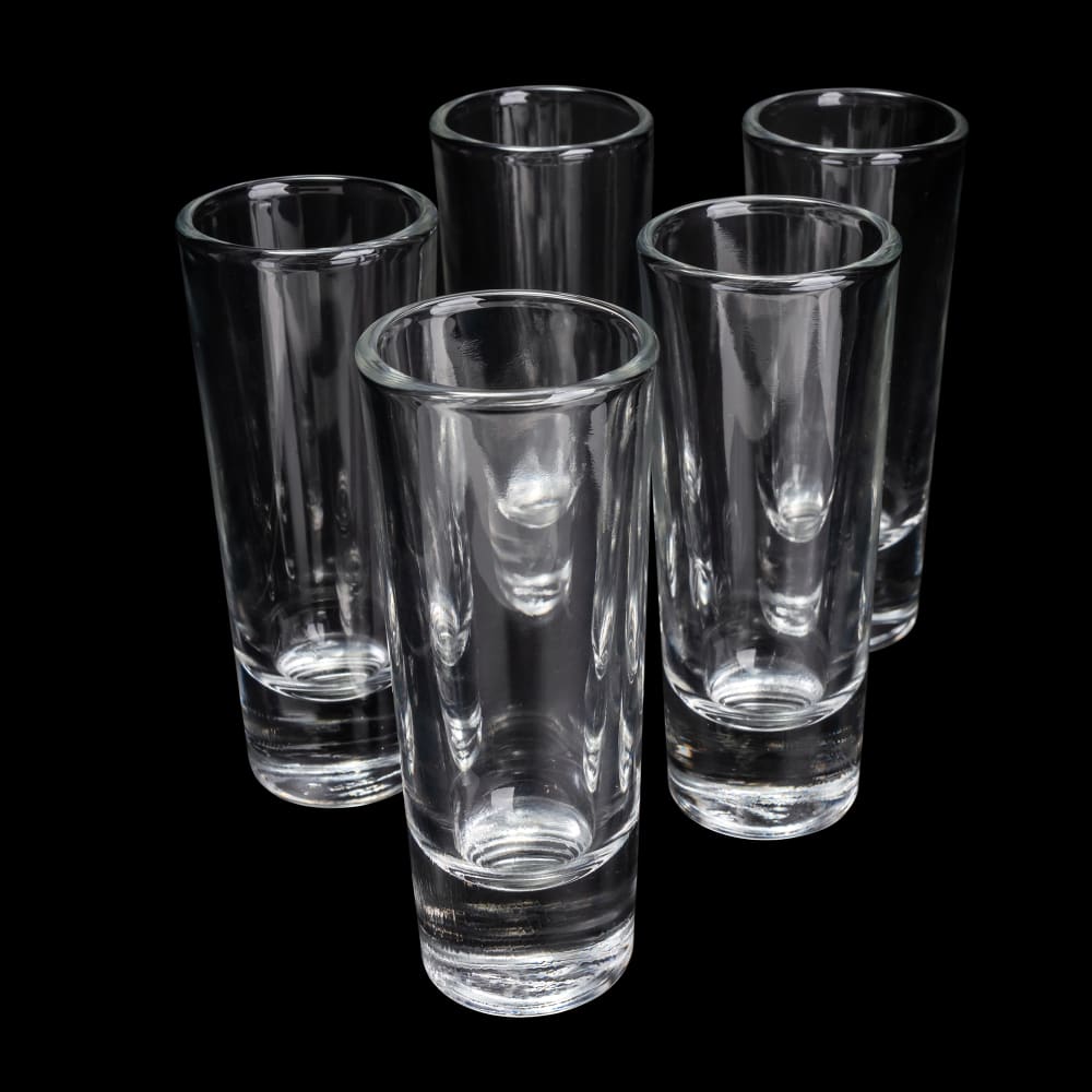 Shot Glass, 2 oz., Laserable Leatherette & Stainless Steel