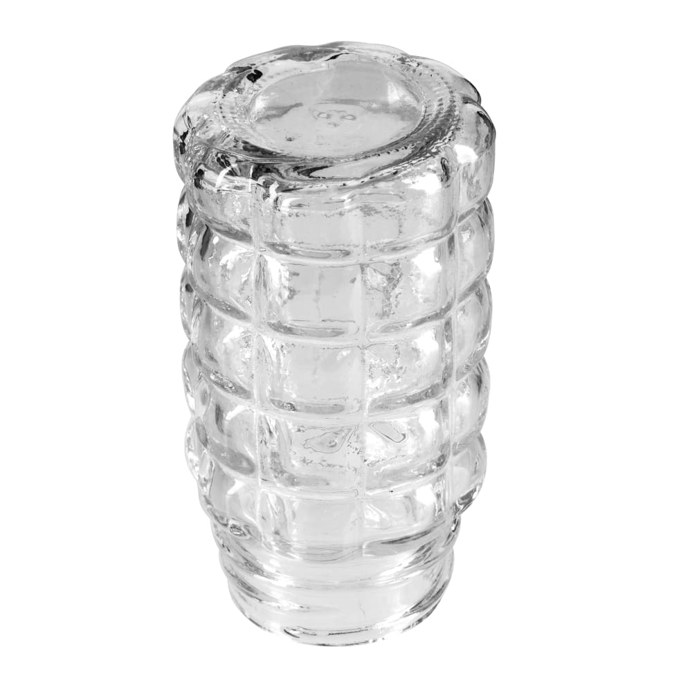 HUBERT® 2 oz Clear Glass Salt/Pepper Shaker With Stainless