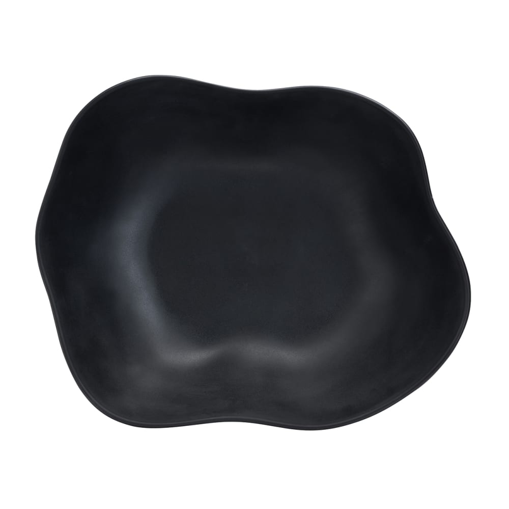 706-7000DD014 12 qt Oval Melamine  Salad Bowl, Marisol Black