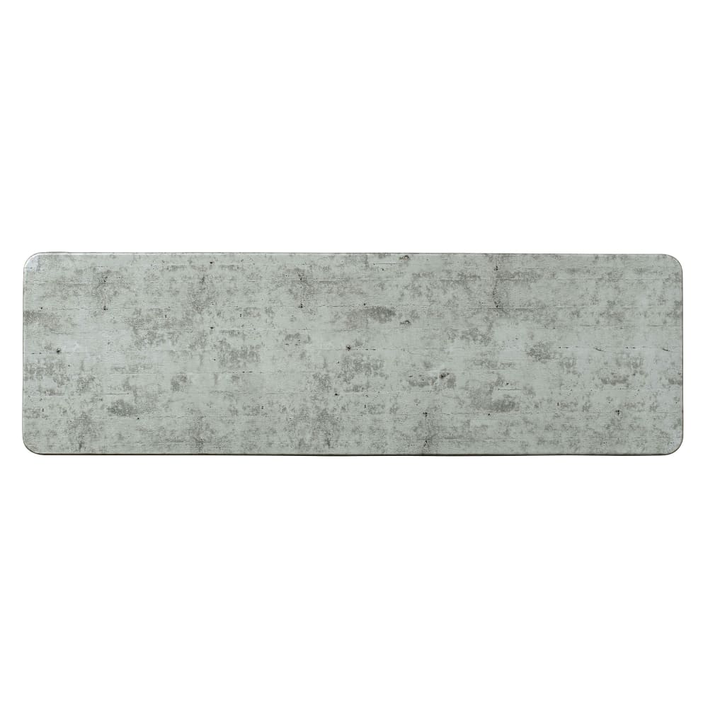 706-68A601EL596 21" x 6 3/8" Rectangular Creations Platter - Melamine, Concrete