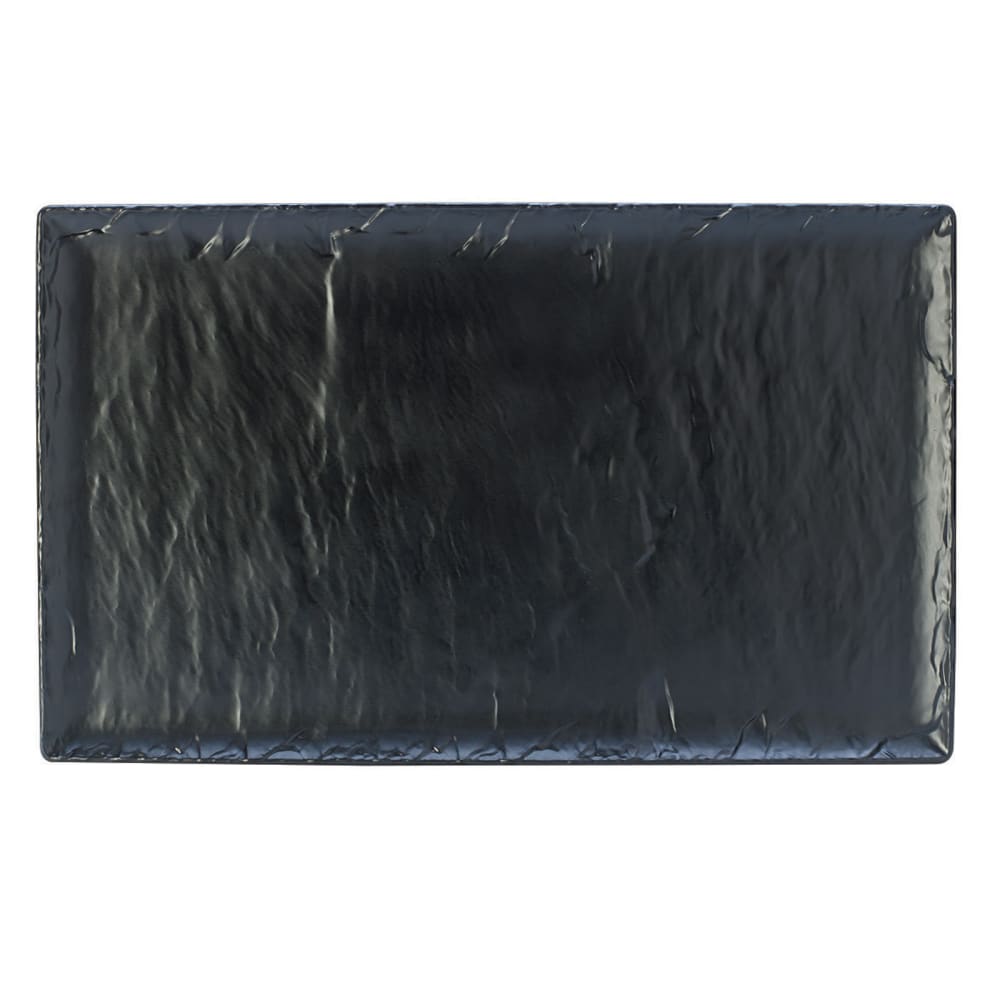 706-68A415EL591 21" x 12 3/4" Rectangular Creations Platter - Melamine, Slate