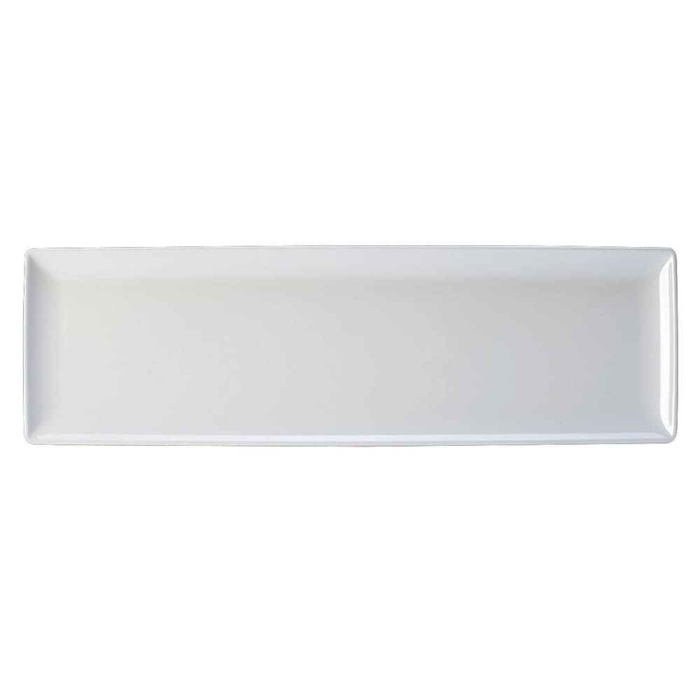 706-68A417EL597 21" x 6 3/8" Rectangular Creations Platter - Melamine, White
