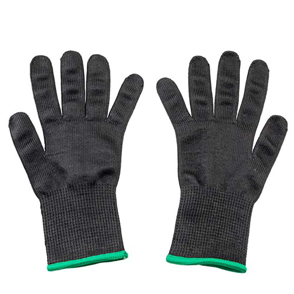 229-11209 Medium Cut Resistant Glove - Blended Material, Black w/ Green Band, A6 Level