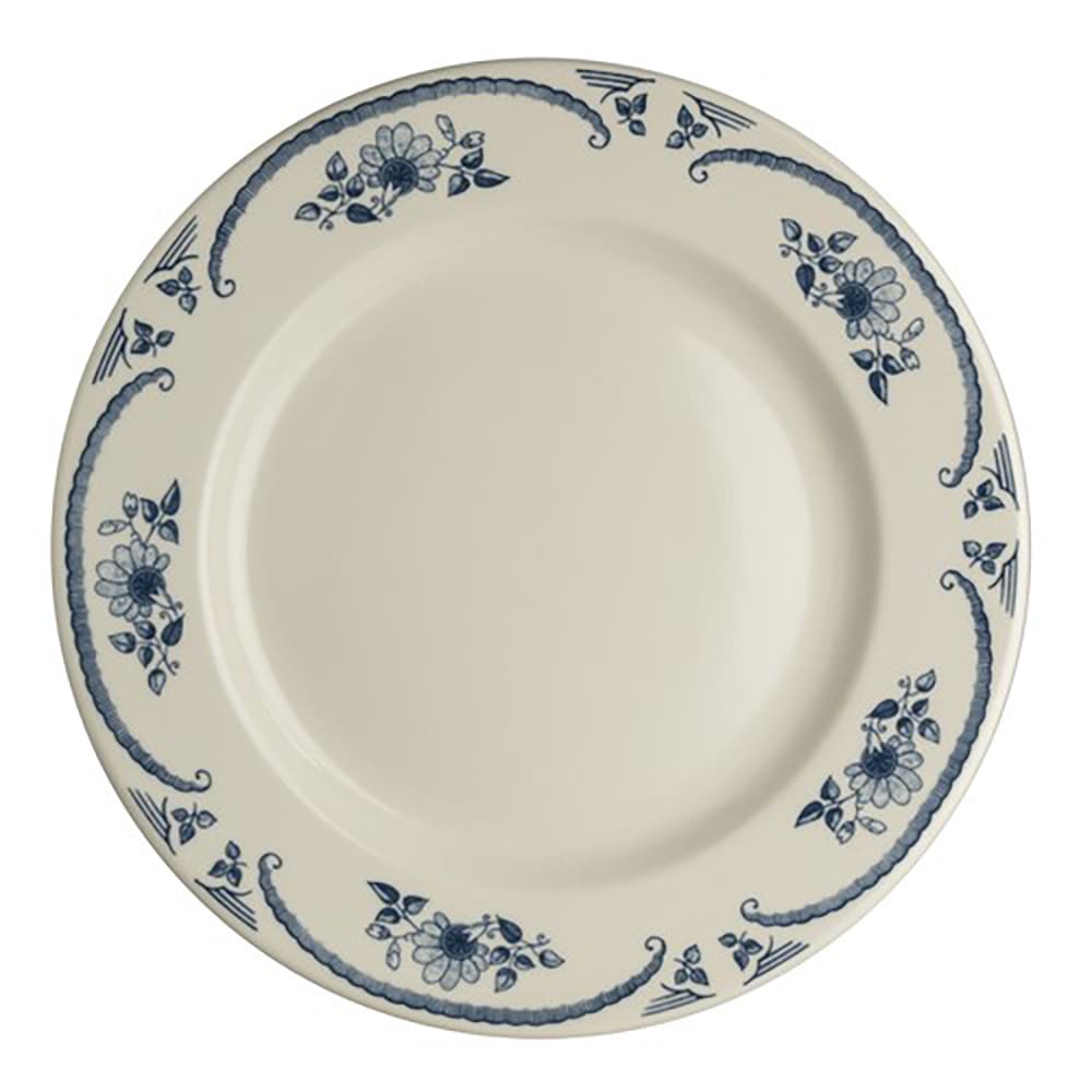 706-HL2025035 6 5/8" Round American Rose Plate - China, Blue