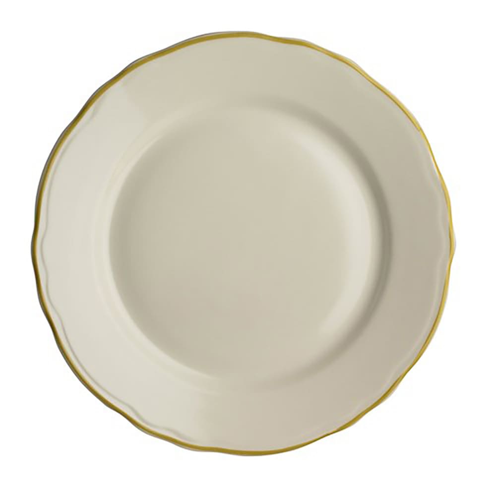 706-HL5410828 6 1/4" Round Styleline Plate - China, Old Gold