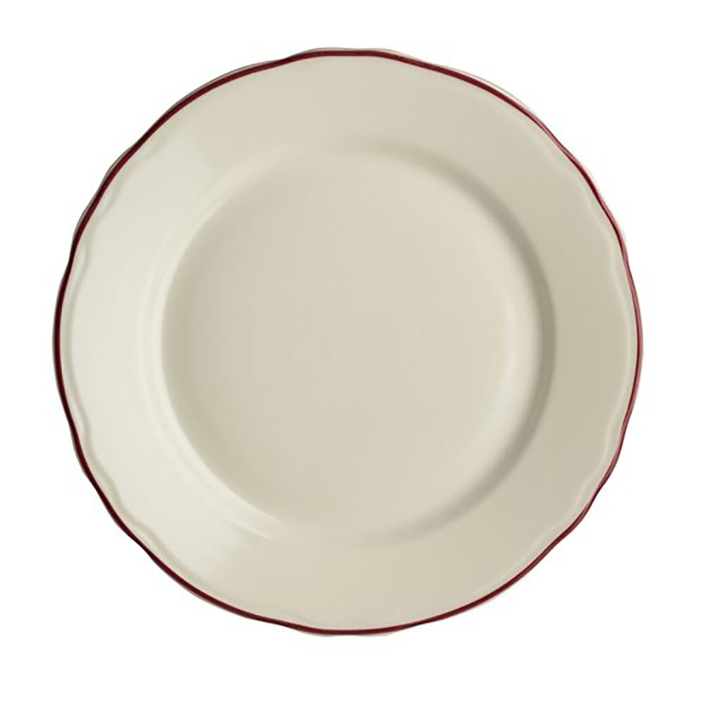 706-HL5410866 6 1/4" Round Styleline Plate - China, Maroon