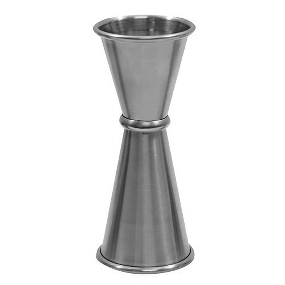 229-JJ1205 Double Japanese Style Jigger - 1 oz & 1 1/2 oz, Stainless Steel