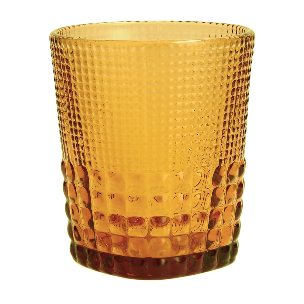 Fortessa 11 1/2 oz Malcolm Double Old Fashioned Glass, Amber  (DV.MALCOLMAM.04)